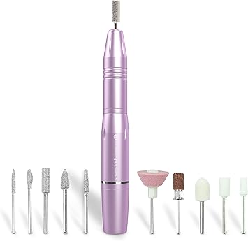 RIO ريو بروفيشونال USB ملف أظافر كهربائي منخفض الاهتزاز EFile مثقاب أظافر للأظافر الأكريليكية والجل الطبيعية 20000 دورة في الدقيقة سرعة قابلة للتعديل مجموعة مانيكير وباديكير هدية مثالية للأمهات والنساء والمبتدئين - Image 1