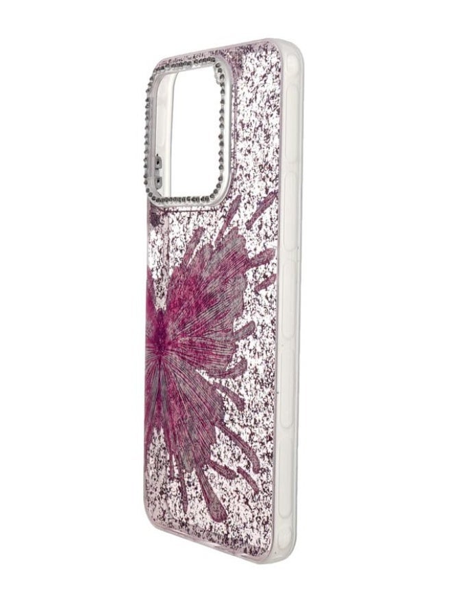 Glitter Plastic Back Cover For Realme C63, Multi Color - Image 2