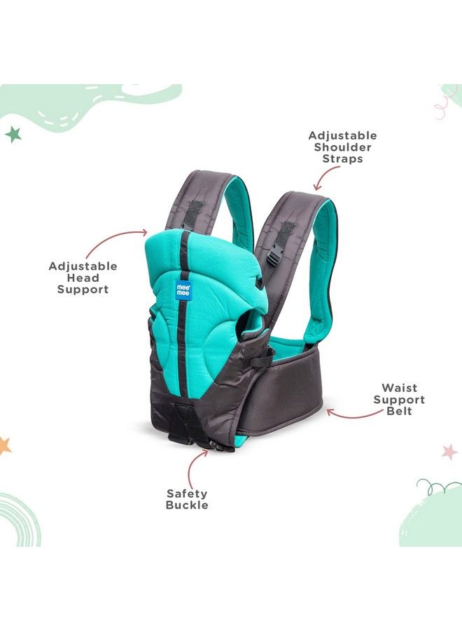 mee mee Elegant Lightweight & Adjustable Baby Sling Carrier With Padded Support For 0 To 2 Year Baby (Green) - Image 3