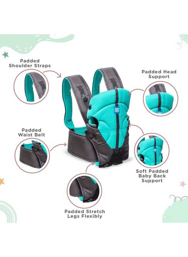 mee mee Elegant Lightweight & Adjustable Baby Sling Carrier With Padded Support For 0 To 2 Year Baby (Green) - Image 4