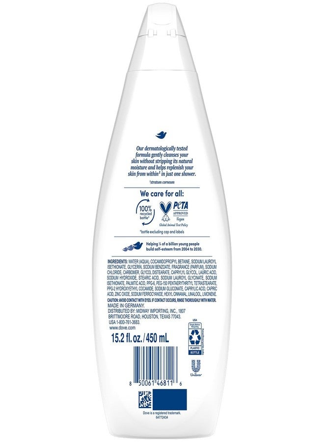 Dove Body Wash, Hydrate 2-Pack - Moisturizing Cleanser for Smooth, Soft Skin, 15.2 Oz Ea - Image 2