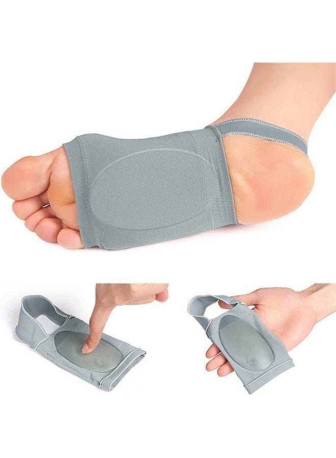 Aegon Flat Foot Arch Support for Men & Women | Medial Arch Support for Flat Feet Correction Sleeve with Cushion | Plantar Fasciitis Leg Foot Support Pain Relief Product | Free Size - 1 Pair - Image 2