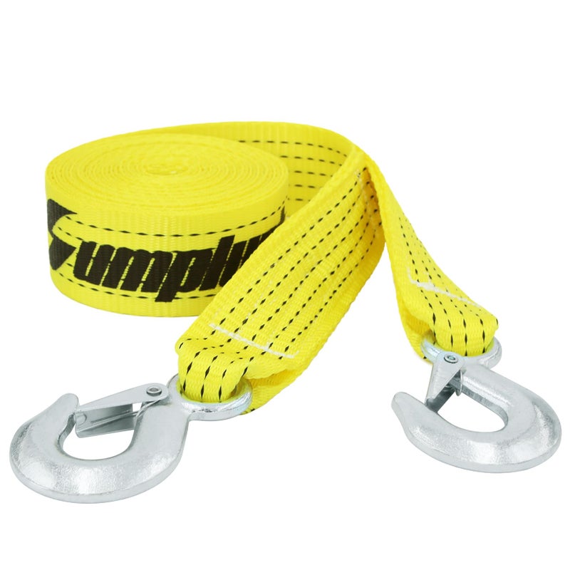 Sumpluct ATV Tow Strap with Hooks 20 ft,15000 lbs Towing Straps Heavy Duty with Hook 2 inch x 20 Foot Ropes for Trucks Vehicles Acessories,Cable for Truck Boat,Roadside Emergency Car Kit - Image 1