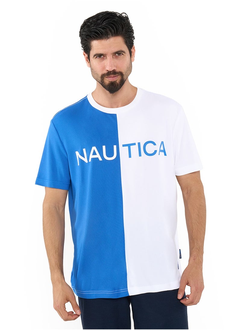 NAUTICA Color Blocked Relaxed Dry-fit Crew Neck T-shirt  - Image 1