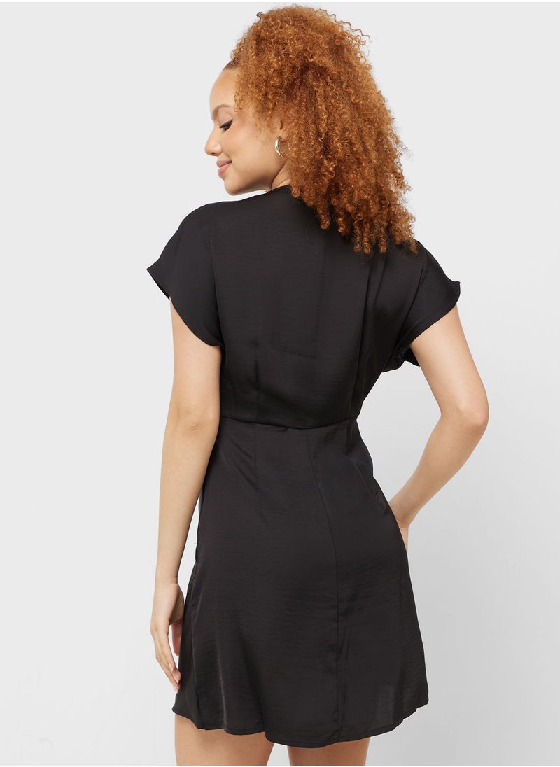 Jacqueline de Yong Twist Front Mini Dress  - Image 2