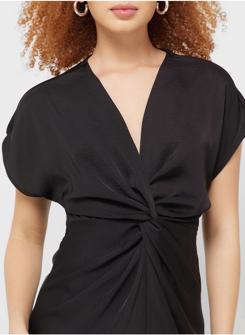 Jacqueline de Yong Twist Front Mini Dress  - Image 3