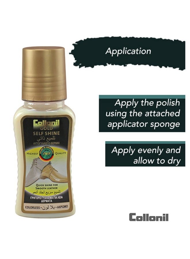 Collonil Leather Shoe Polish Self Shine neutral 4.22 Fl Oz – Shoe cream to bring back the shine of smooth leather shoes, Quick & Easy to use, Made in Germany, Neutral, One size - Image 4