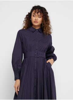 Ted Baker Button Down Belt Detail Dress  - Image 3