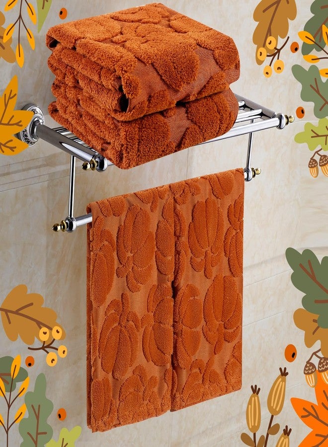 Quera 2 Pack Hand Towels Fall Pumpkin Thanksgiving Dark Color Bathroom Decorative Towels Set for Drying, Cleaning, Cooking, Holiday 13.7'' x 29.5'' - Image 5