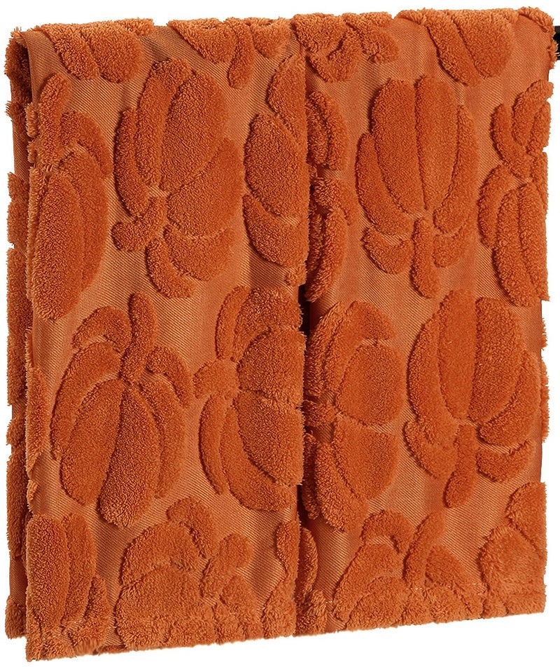 Quera 2 Pack Hand Towels Fall Pumpkin Thanksgiving Dark Color Bathroom Decorative Towels Set for Drying, Cleaning, Cooking, Holiday 13.7'' x 29.5'' - Image 1