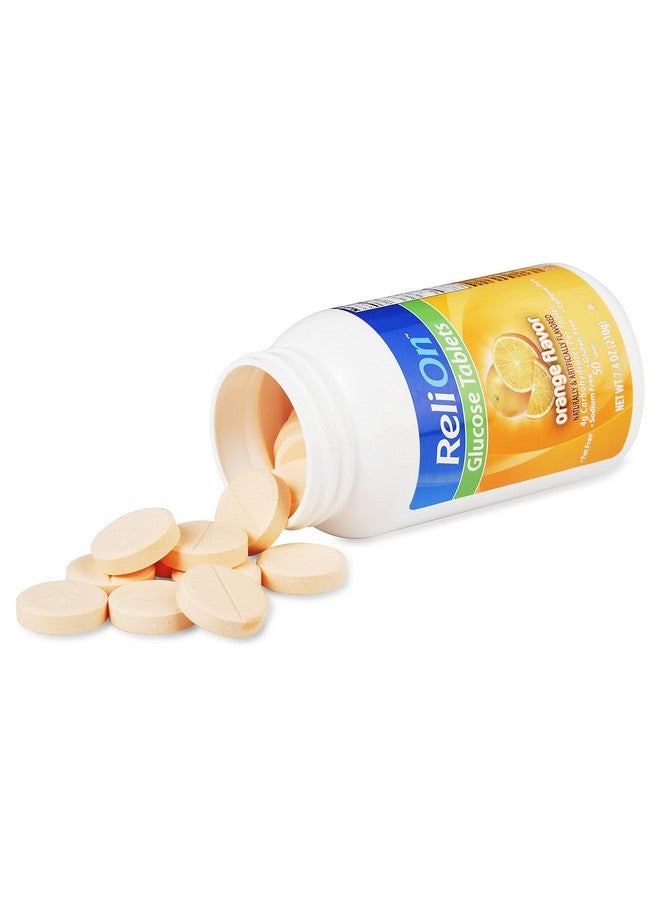 Relion Glucose Tablets - Orange Flavor - 50 Counts - Image 2
