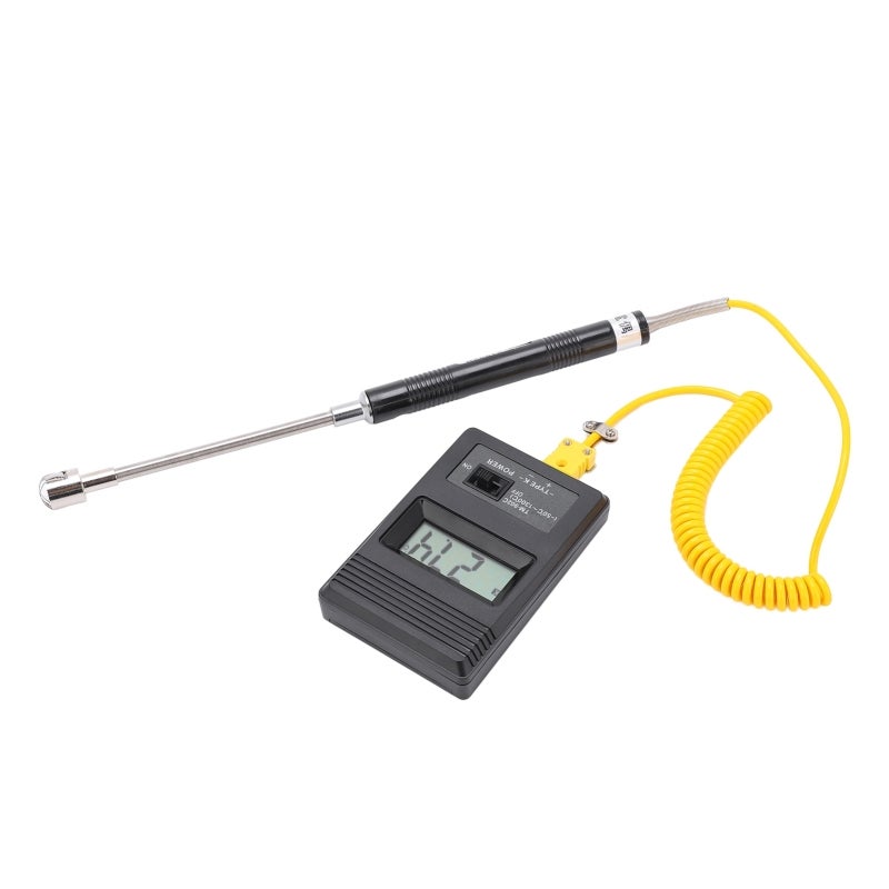 Digital Thermometer: 1.8-Inch Large LCD Display - Fast-Response K-Type Sensor Industrial Thermometer for Industrial Temperature Measurement, Gas Liquid Semi-Solid Testing - Image 4