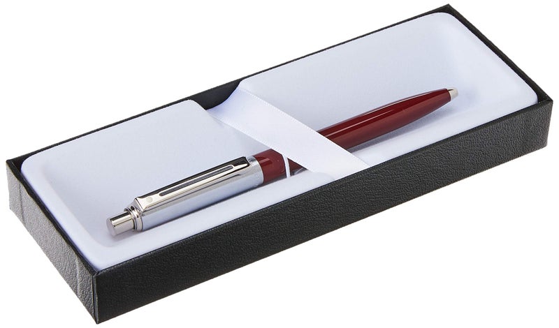 Sheaffer Sentinel Burgundy Ballpoint Pen with Chrome Trim - Image 4