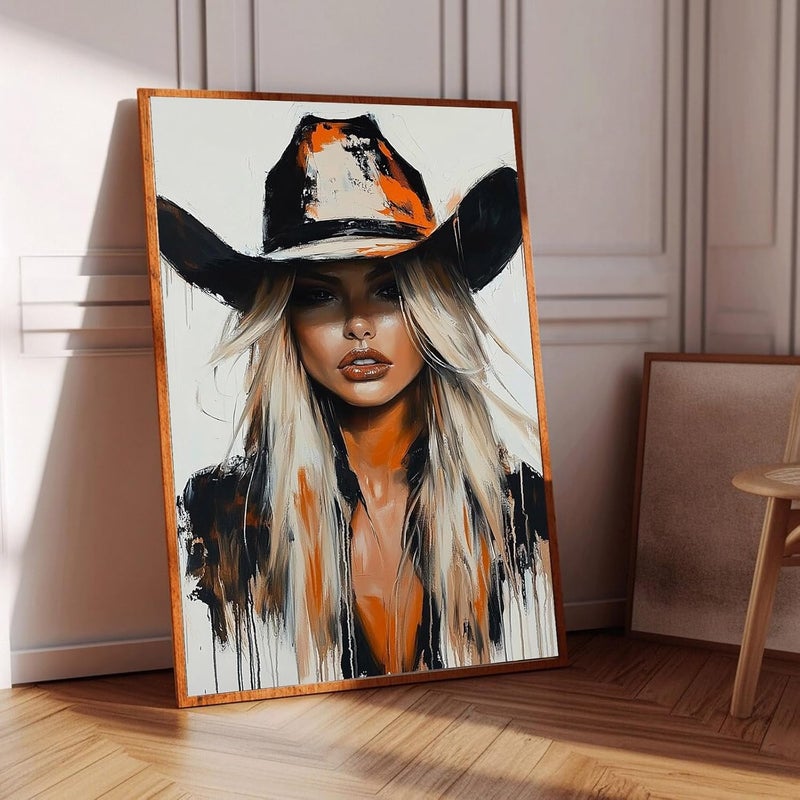 ديكور نسائي تجريدي من Signtouch بحجم 30×40 سم مع إطار خارجي لمسة مطبوعة معاصرة لغرفة المعيشة وغرفة النوم - Image 1