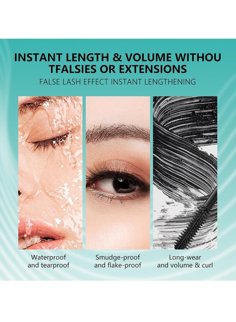 ماسكارا سائل تمديدات الرموش، ماسكارا سائل لتزدهر تمديدات الرموش ماسكارا-برين سميكة ونحيلة (غنية الأسود 10.7g) 0.38 أوقية - Image 2