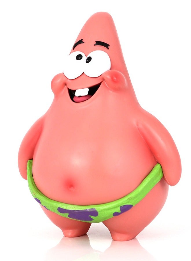 SpongeBob Patrick Star Action Figure, Patrick Star Figure Ornaments, SpongeBob Series Model Figure Statue, Excellent PVC Model Toys, for Desktop Decorations/Collectibles, 11.5*15.5cm - Image 1