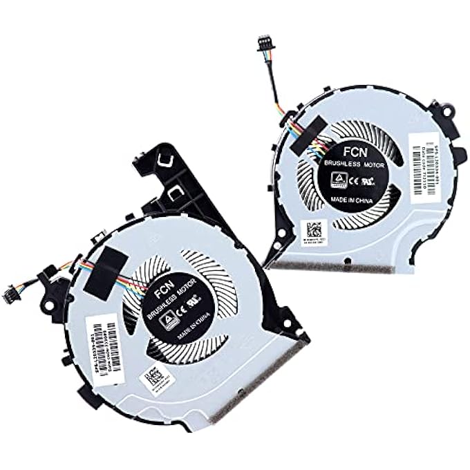 NA DEAL4GO CPU COOLING FAN L20335-001 W/GPU COOLER FAN L20334-001 SET FOR HP 15-CX 15T-CX 15-CX0068TX 15-CX0058WM TPN-C133 - Image 1