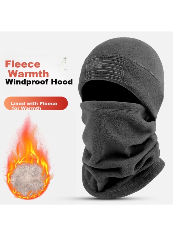 Bwnk Winter Cycling Face Mask Warm Windproof Fleece Hat Thickened Full Protection Neck Warmer Head Cover - Image 1