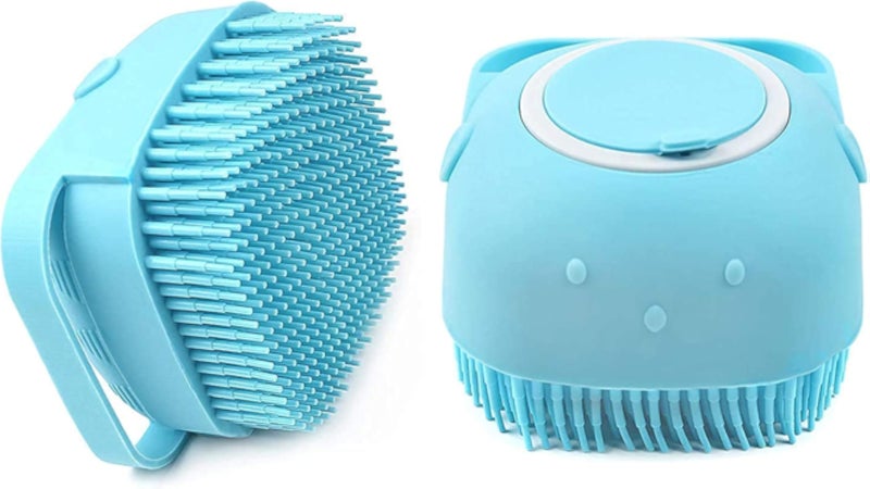 Bath Brush Hair, Scalp & Bathing Brush | Silicone Wash Scrubber, Cleaner Massager & Soap Dispenser