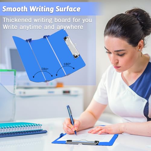 Trustnice Nursing Clipboard Foldable Clipboard Medical: Edition Cheat Sheets Aluminum 3 Layers Foldable Clipboards Nursing Pocket Size Profile Clip Nurse Clipboards Notepad for Nurses Students and Doctors - Image 5