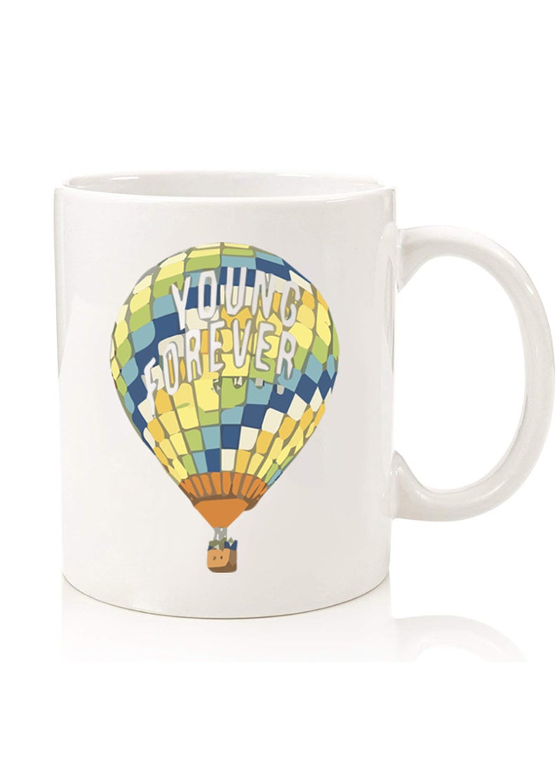 Theodor Premium Quality Two Sided Printed Coffee Mug Tea Cup For Home Office, Kids Men Women Young forever-01 - Image 1