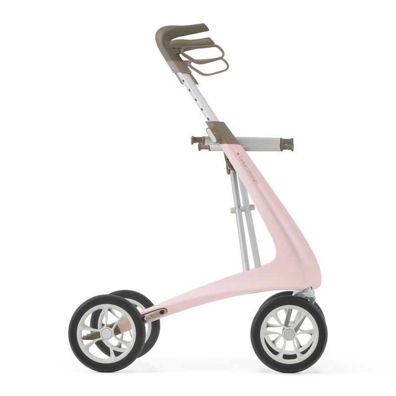 byACRE Carbon Ultralight Rollator Walker 106 lbs Adult Walkers with 4 Wheels and Seat Lightweight Seated Walkers with Wheels Foldable Rolling Walker with Seat Walker for Adults - Image 3