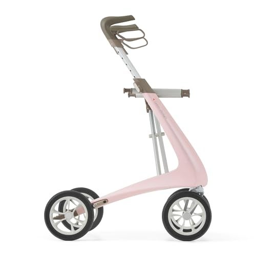 byACRE Carbon Ultralight Rollator Walker 106 lbs Adult Walkers with 4 Wheels and Seat Lightweight Seated Walkers with Wheels Foldable Rolling Walker with Seat Walker for Adults - Image 2