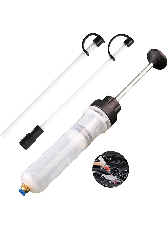 Aputue Automotive Fluid Extractor Pump, Fluid Extractor, Vacuum Fluid Extractor, Automotive Oil Extractor Pump With Hose, Manual Fuel Suction & Filler, Fluid Change Evacuator (7 Oz./0.21 Qt.)  - Image 1