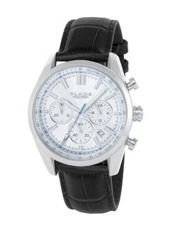 Blade BLADE Spry White 3644G1SSN SS Case & Leather Strap Chronograph Men's Watch  - Image 1