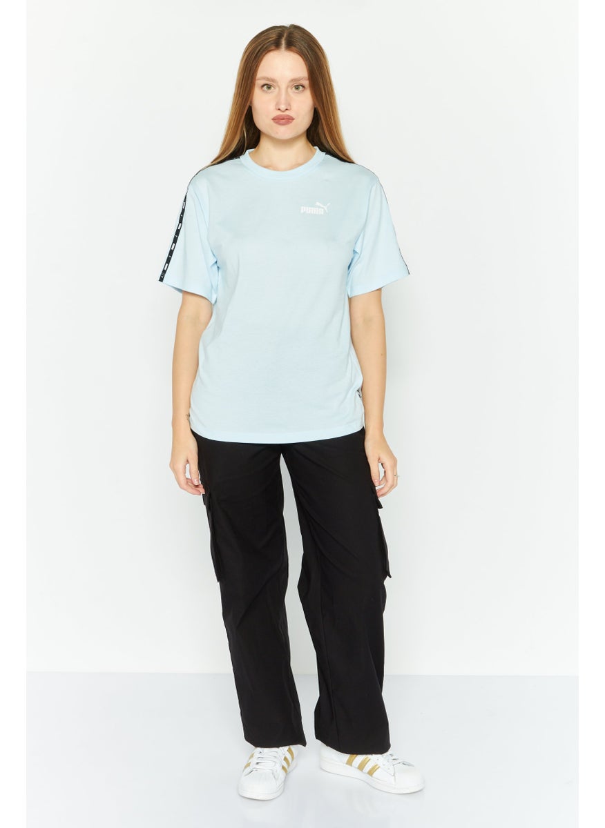 PUMA Women Relaxed Fit Short Sleeve Outdoor T-Shirt, Light Blue  - Image 2