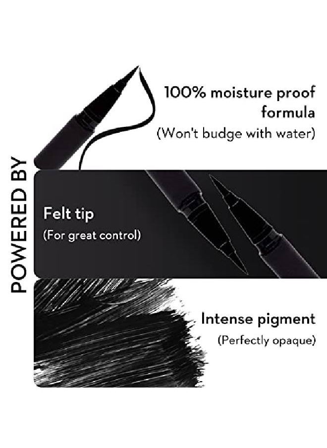 SUGAR Cosmetics أُلقي القبض بسبب البقاء لفترة طويلة قلم تحديد عيون مائي 01 سأكون أسود (قلم تحديد العيون الأسود) سريع الجفاف 100% مقاوم للماء قلم تحديد العيون بلمسة نهائية غير لامعة  - Image 4