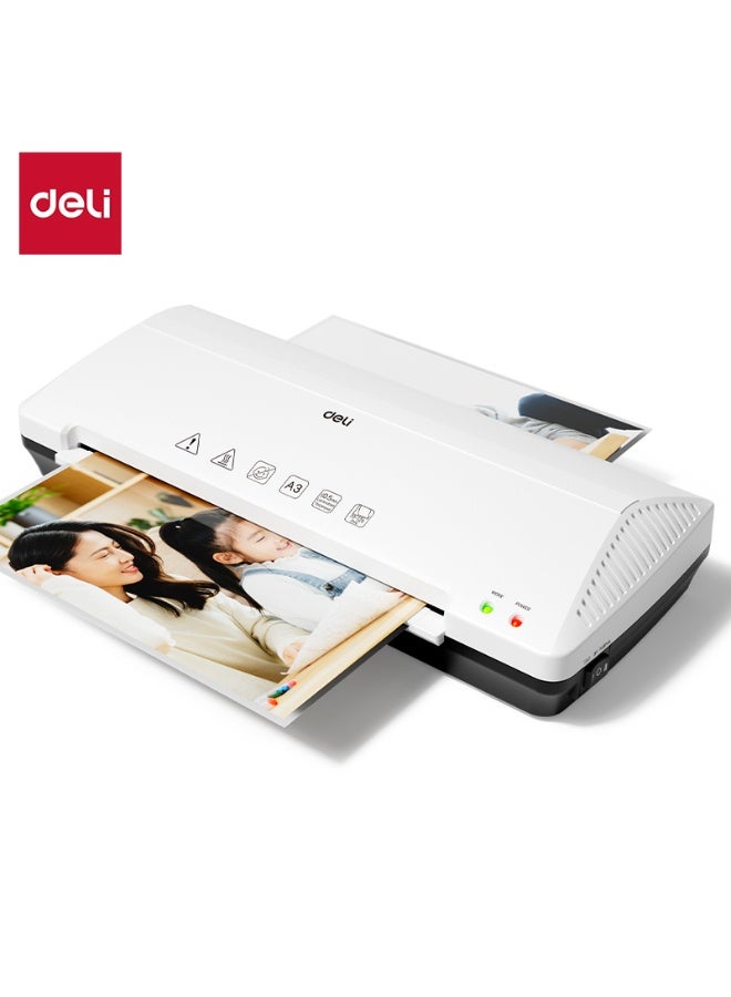 Deli A3 Laminator Machine Hot and Cold 70-125 Mic Fast Preheating Smooth Lamination - Image 1