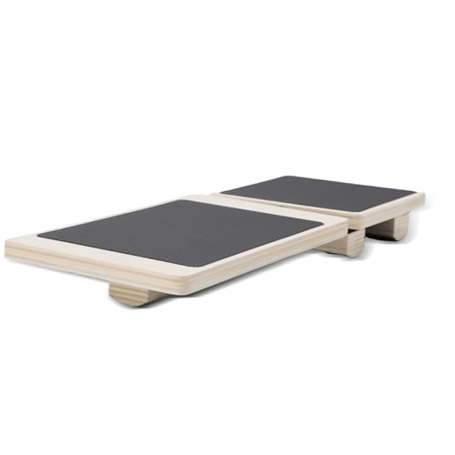 ZEMBSOYA Ankle Balance Board Single Leg Wood Anti Slip Foot Strengthener Trainer for Sprained Ankle Plantar Fasciitis Posture Correcting - Image 1