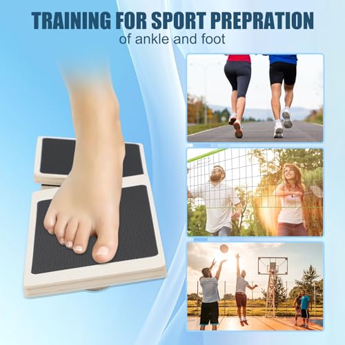 ZEMBSOYA Ankle Balance Board Single Leg Wood Anti Slip Foot Strengthener Trainer for Sprained Ankle Plantar Fasciitis Posture Correcting - Image 5