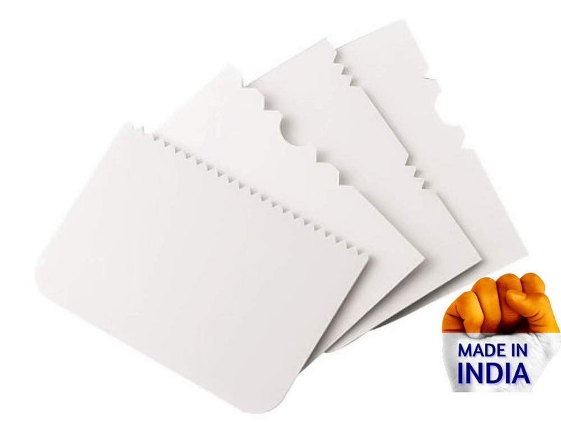 EAYIRA Revolving Cake Decorating Turntable, 360° Round Easy Rotate Cake Stand for Sugarcraft, Rotating Platform for Cake Baking, 28 cm, Cake Decoration Turning Table Tool with 4pc Scraper Fondant Set - Image 2