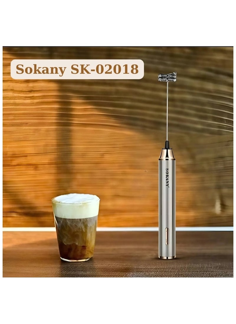 sokany 2 IN 1 USB Rechargeable Milk Frother & Egg Beater(sk-02018)  - Image 1