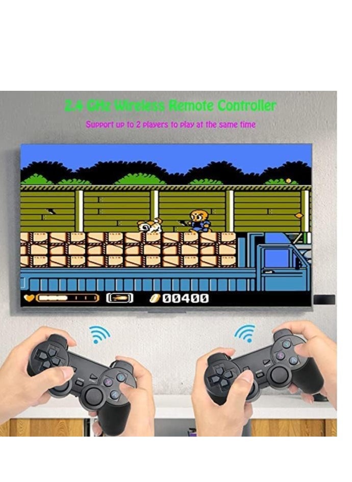 Video Game Console 2.4G Double Wireless Controller Game Stick 4K Games Console Including 64GB Retrogames For PS1/GBA Boy Gift