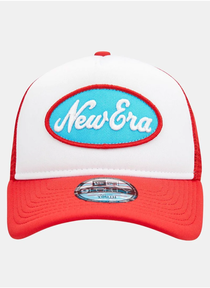 نيو ايرا Kids' Oval Patch Trucker Cap