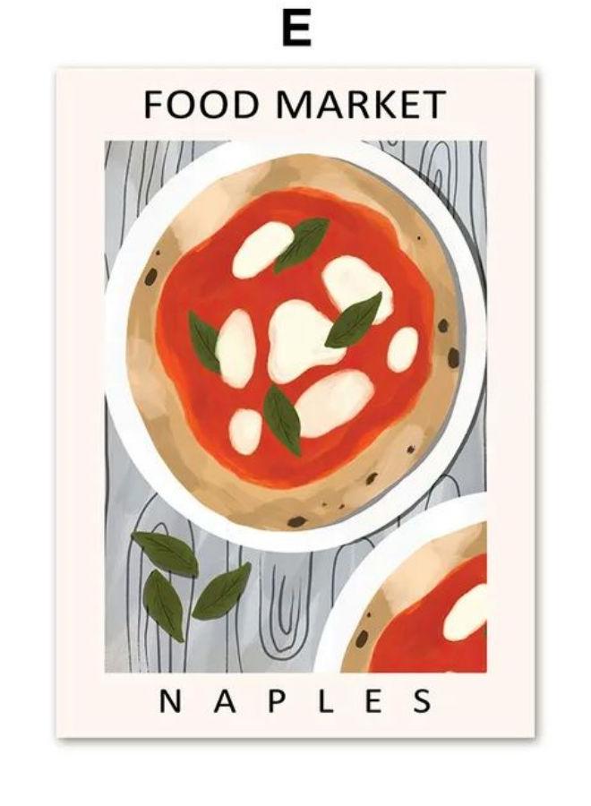 Abstract Food Market Kitchen Bar Wall Art Canvas Painting Nordic Posters And Prints Wall Pictures For Cafe Dinning Room Decor - Image 1