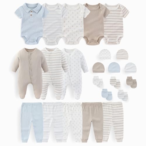 JELYLOVE Unisex Baby Boy Girl Clohtes Pants Sets 23 pack Cotton Casual New born Clothing Comfort Infant Birthday Outfit - Image 1