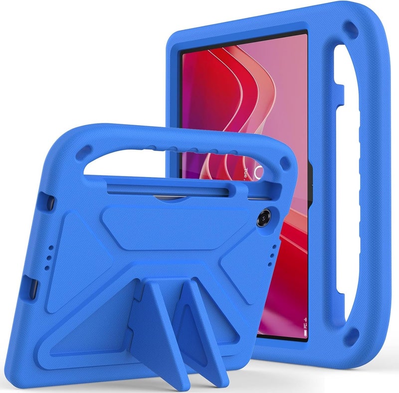 for Lenovo Tab K10 2nd (10.1) TB-311FU/Tab Tablet 10.1 2025 Case Shockproof Light Weight Handle Stand Protective Case Scratch Resistant Made of Kid-Friendly for Kids EVA Shell(Blue) - Image 1