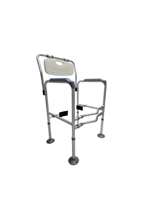 Aluminum toilet seat with backrest DORRA JL7955L - Image 4