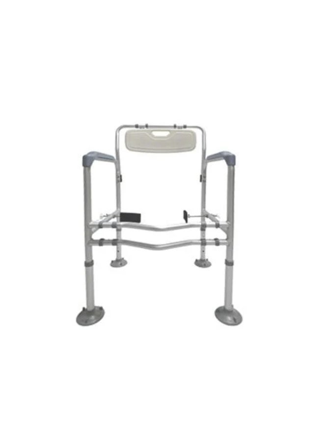 Aluminum toilet seat with backrest DORRA JL7955L - Image 1