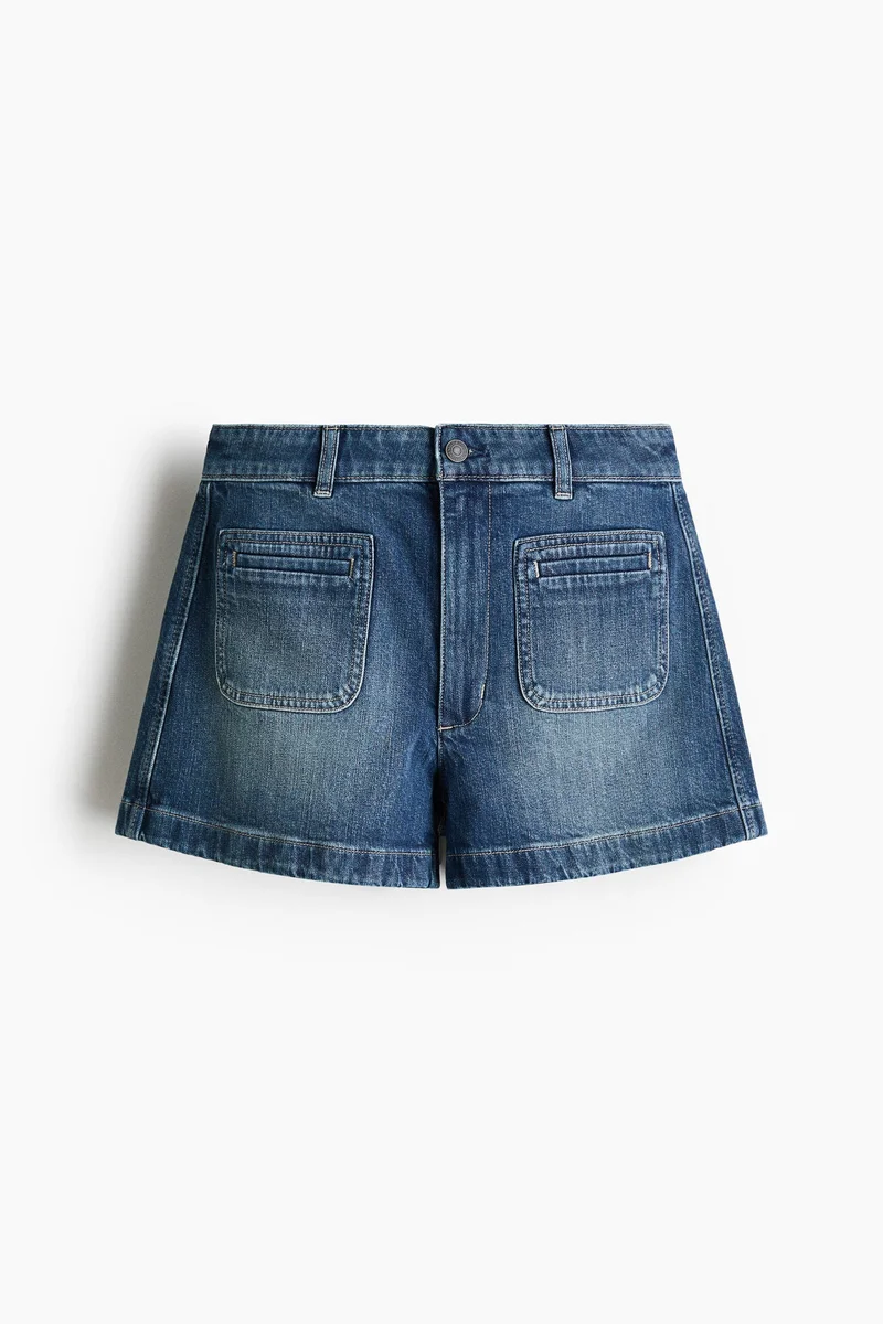 H&M High-waisted denim shorts