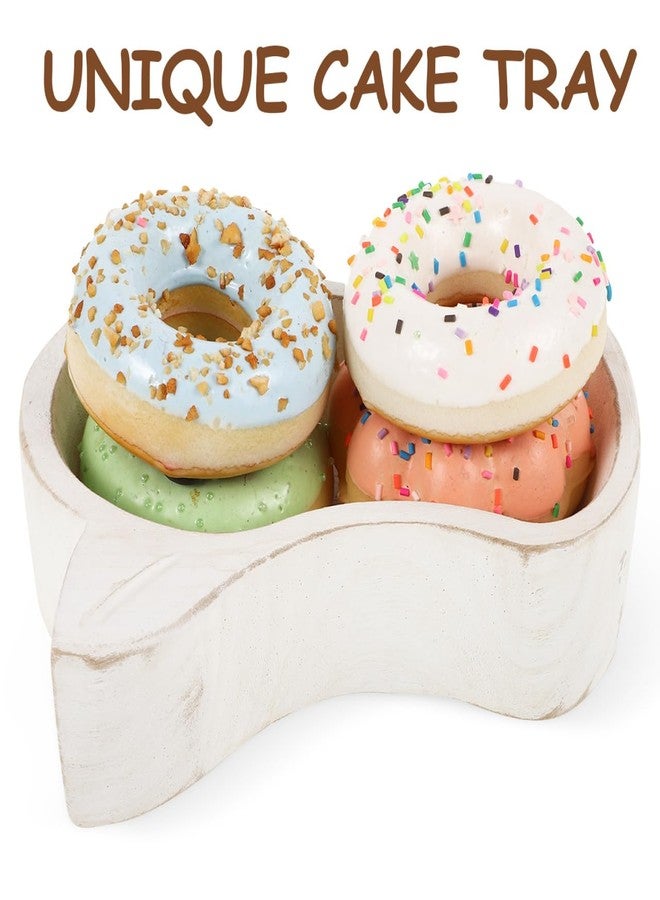 PRETYZOOM Cow Head Wooden Serving Bowl 7.75X7.63X1.88 Inch Wood Fruit Nut Tray Multipurpose Snack Plate for Home Kitchen Display - Image 3