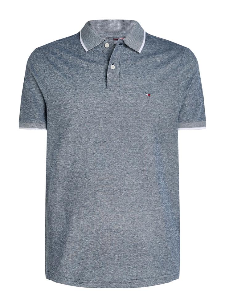 TOMMY HILFIGER Regular Fit Linen Short Sleeve Polo - Image 5