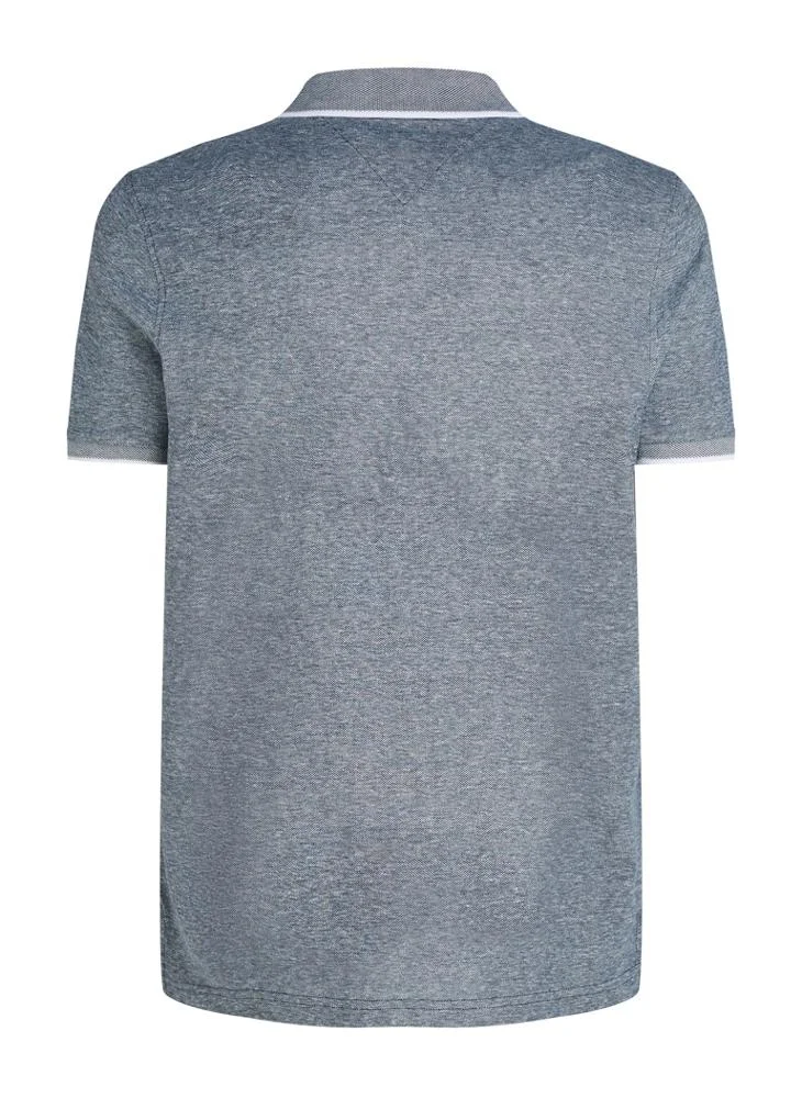 TOMMY HILFIGER Regular Fit Linen Short Sleeve Polo