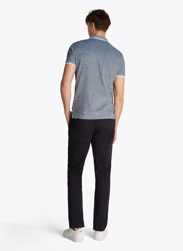 TOMMY HILFIGER Regular Fit Linen Short Sleeve Polo - Image 2