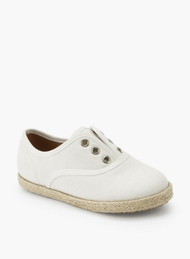Peppermint Boys Eyelet Detail Espadrille Loafers - Image 2