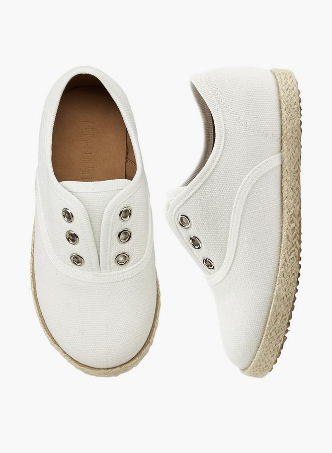 Peppermint Boys Eyelet Detail Espadrille Loafers - Image 3